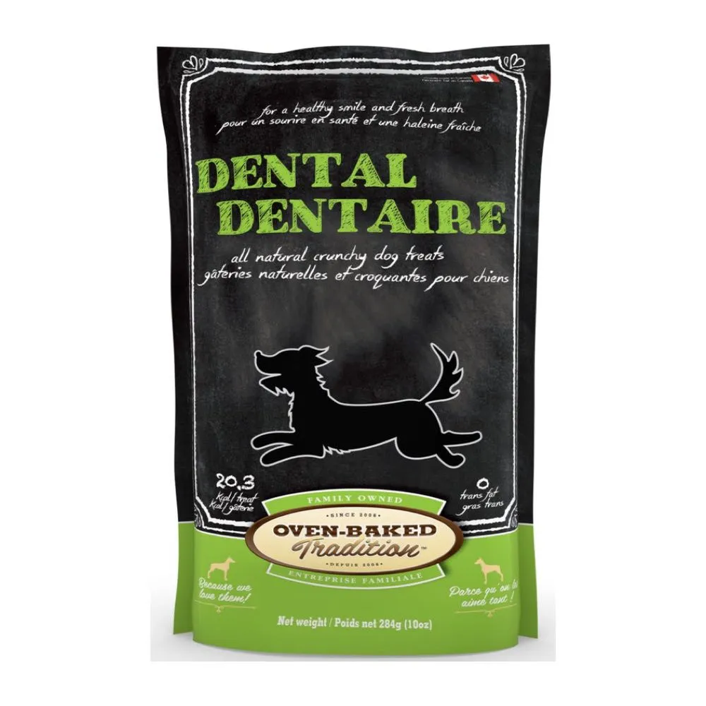 10% OFF (Exp 27Sep25): Oven-Baked Tradition Vegetarian Dental Dog Treats 284g