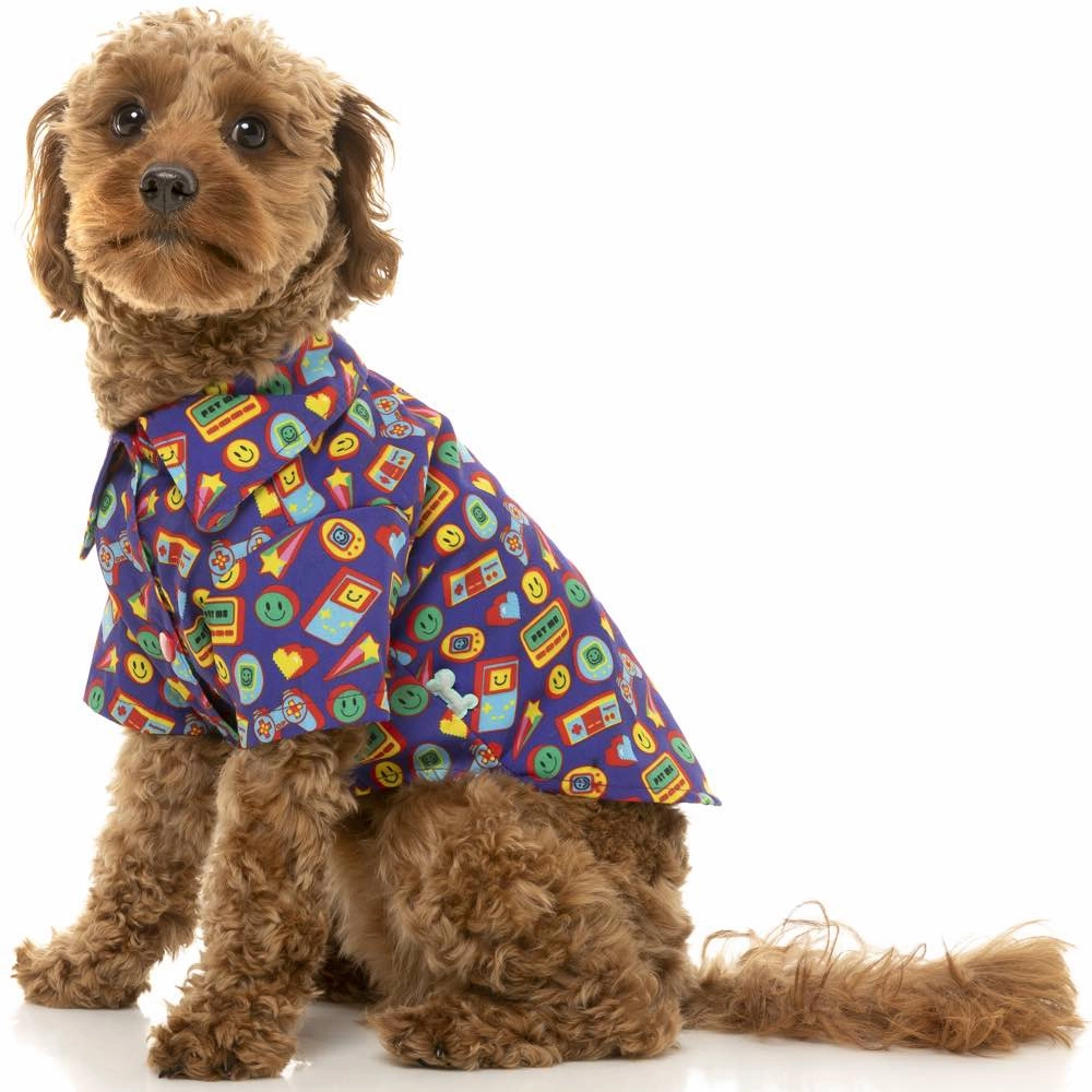 10% OFF: FuzzYard Button Up Shirt For Dogs (Highscore)