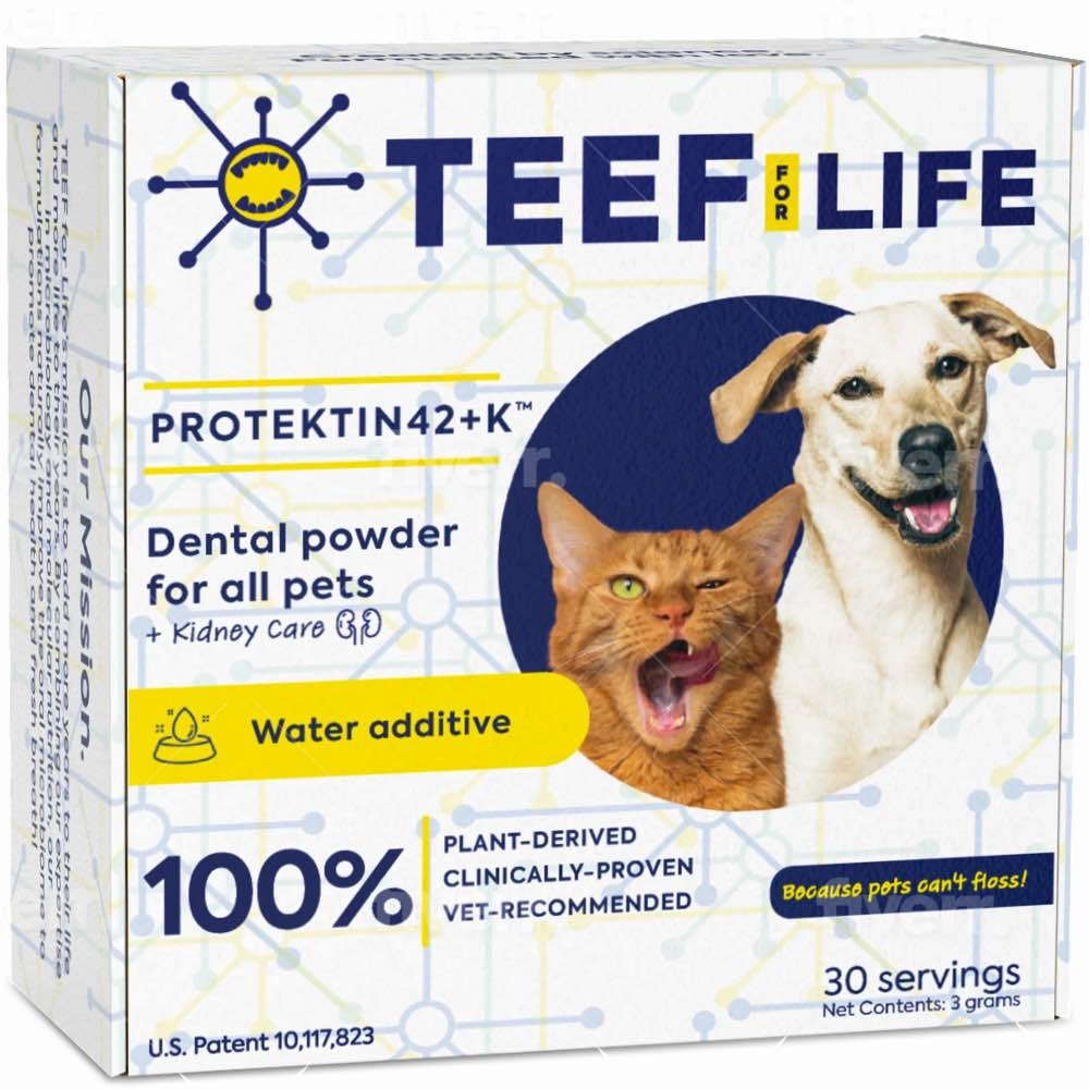 20% OFF: Teef! Protektin42 K Prebiotic Dental Powder Water Additive For Cats & Dogs 3g