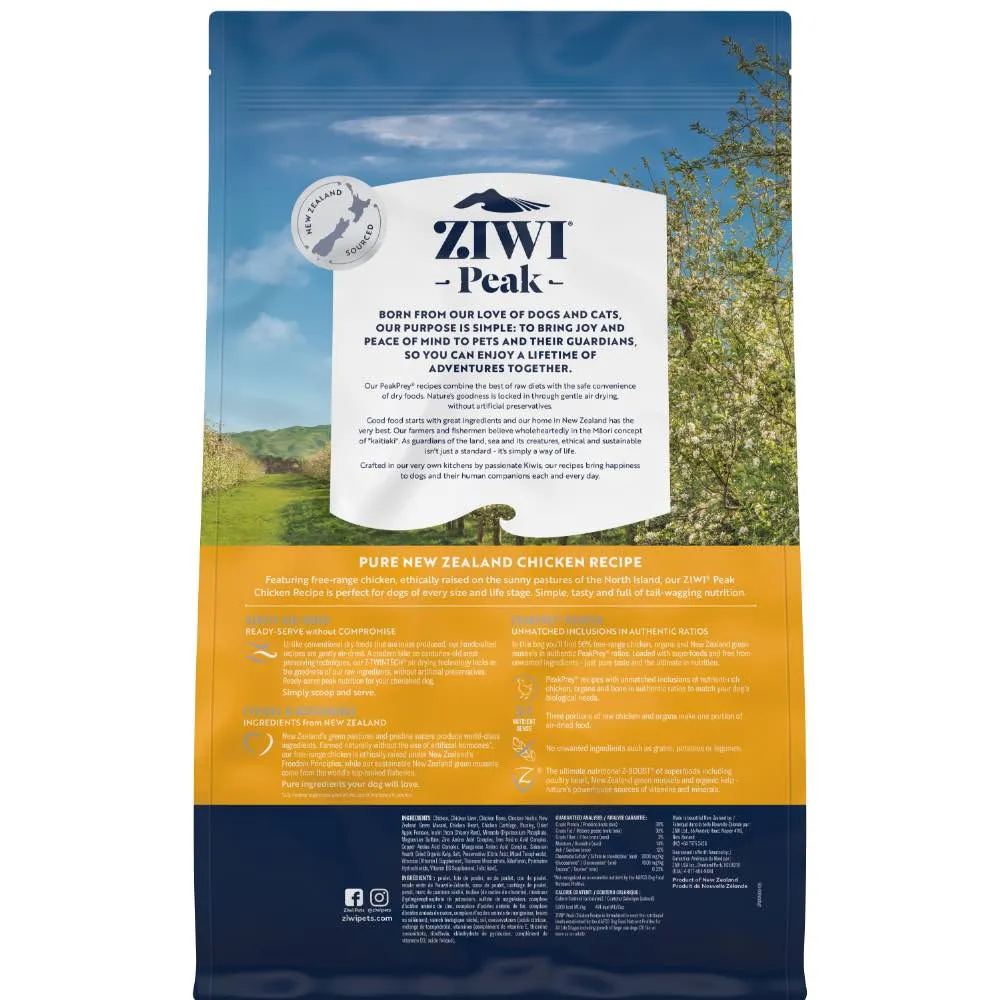 25% OFF: Ziwi Peak New Zealand Free Range Chicken Air Dried Dog Food