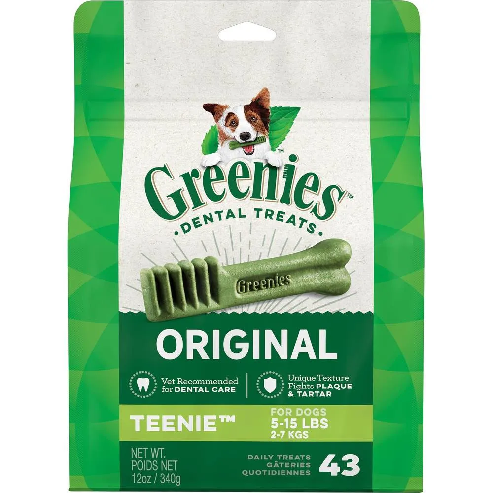25% OFF/BUNDLE DEAL: Greenies Original Teenie Dental Dog Treats