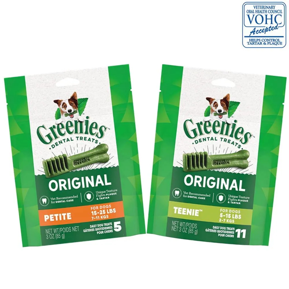 '$6 OFF (Exp Sep-Oct25)': Greenies Original Dental Dog Treats Trial Pack 3oz