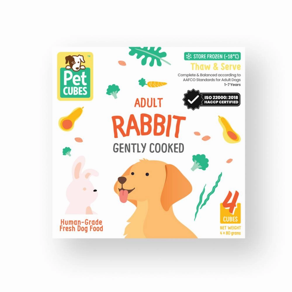 *FROZEN* PetCubes Dog Gently Cooked Rabbit 320g