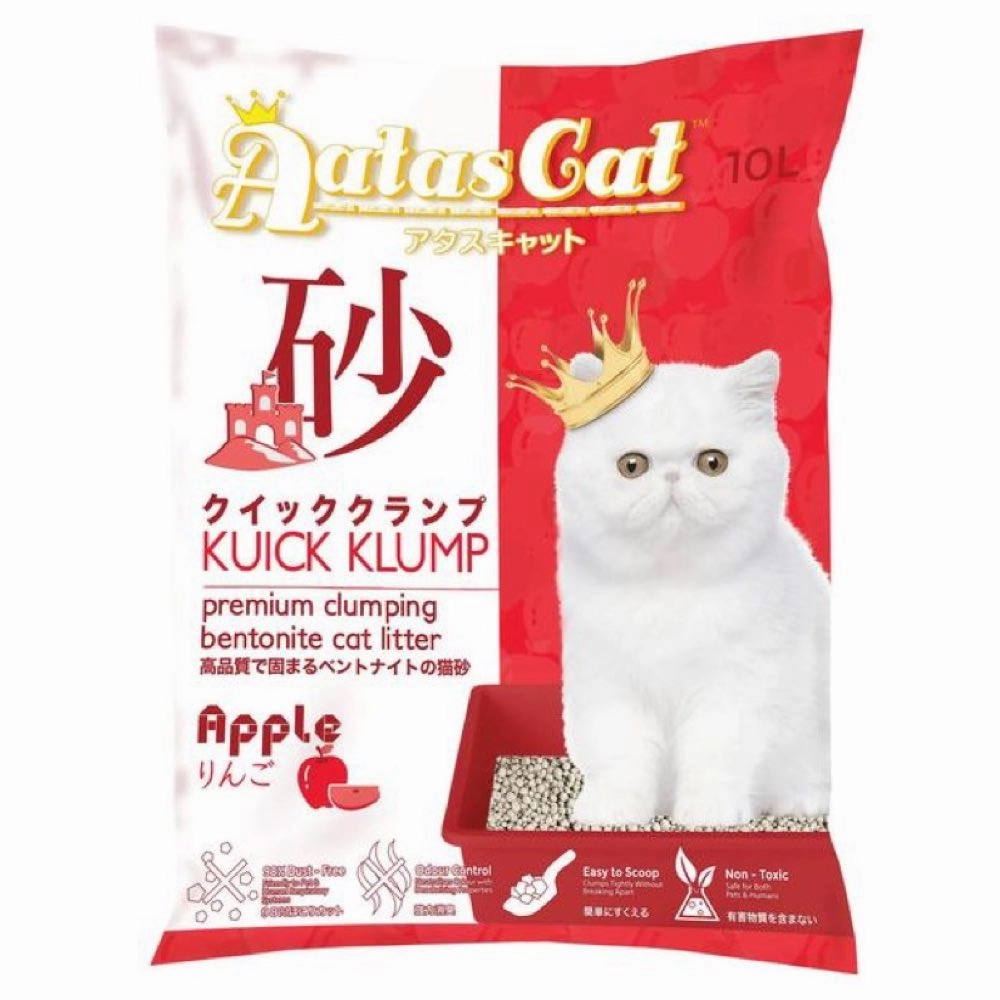 Aatas Cat Kuick Klump Bentonite Cat Litter Apple 10L
