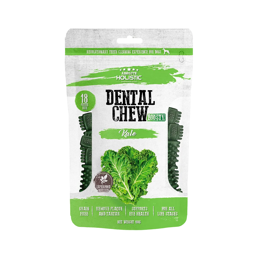 Absolute Holistic Dog Boost Dental Chew Kale 160g
