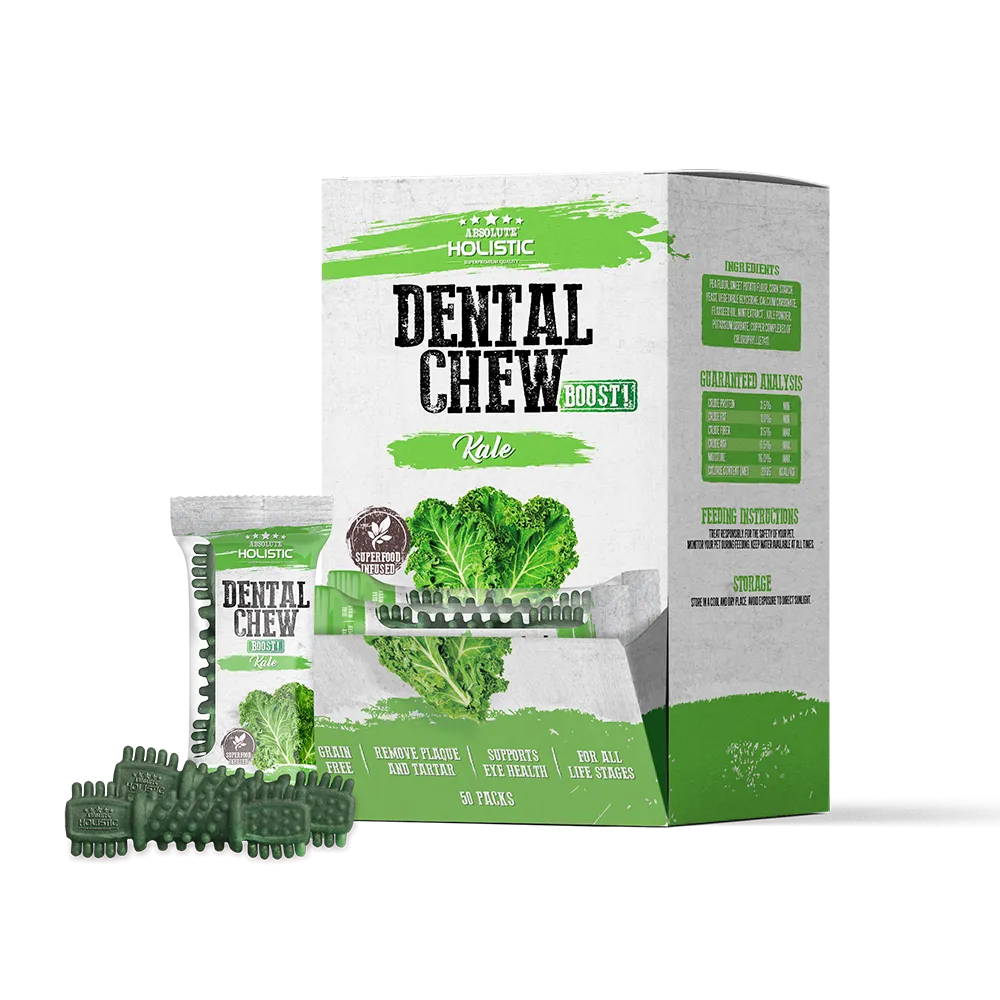 Absolute Holistic Dog Boost Dental Chew Kale 25g (4")