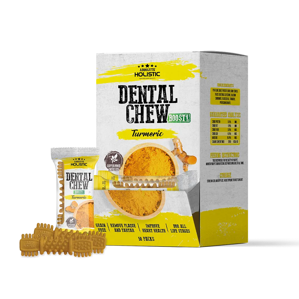 Absolute Holistic Dog Boost Dental Chew Turmeric 25g (4")