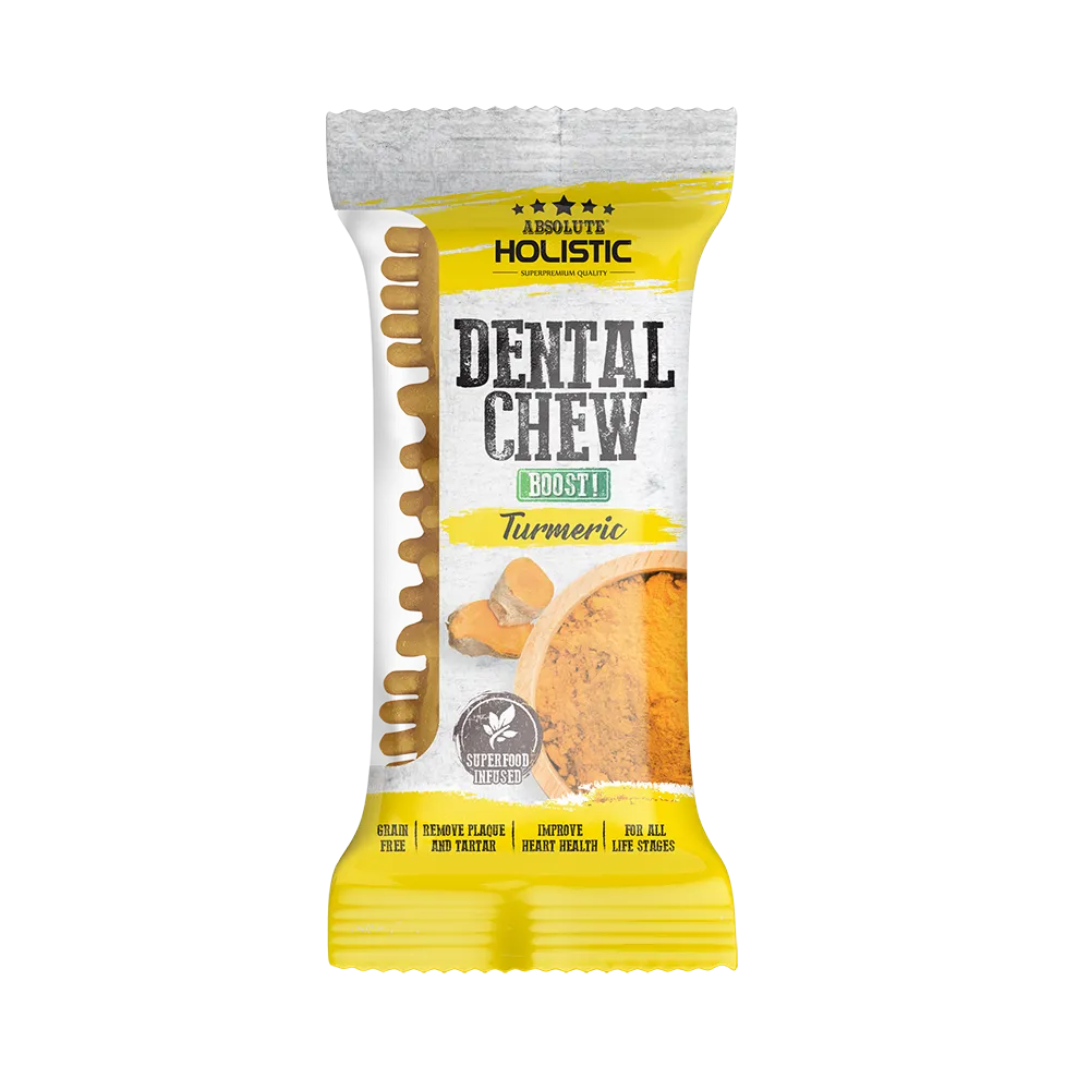 Absolute Holistic Dog Boost Dental Chew Turmeric 25g (4")