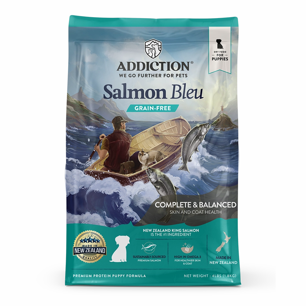 Addiction Dog Puppy Salmon Bleu Formula 4lb