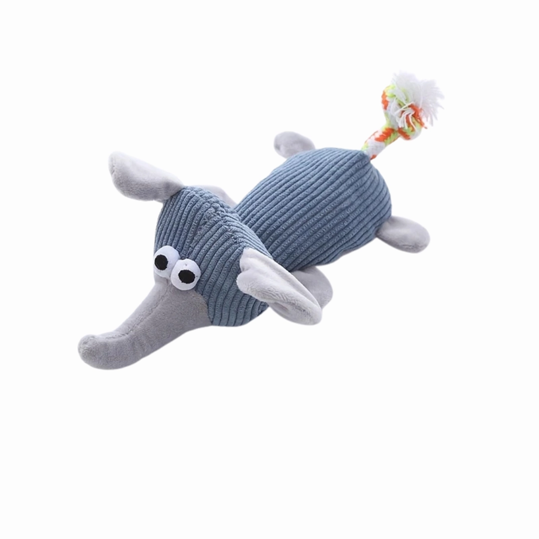 Adorable Animal Design Dog Plush Toy (Elephant) - 21cm