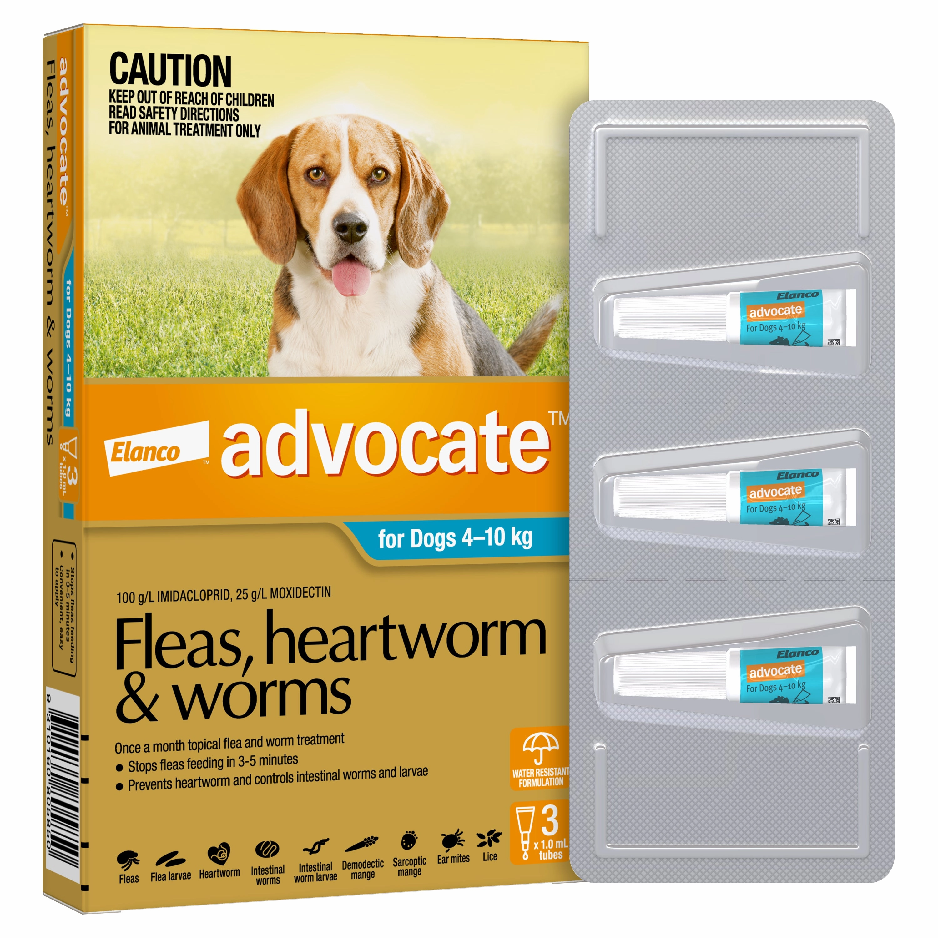 Advocate - Dog 4-10kg (3pk)