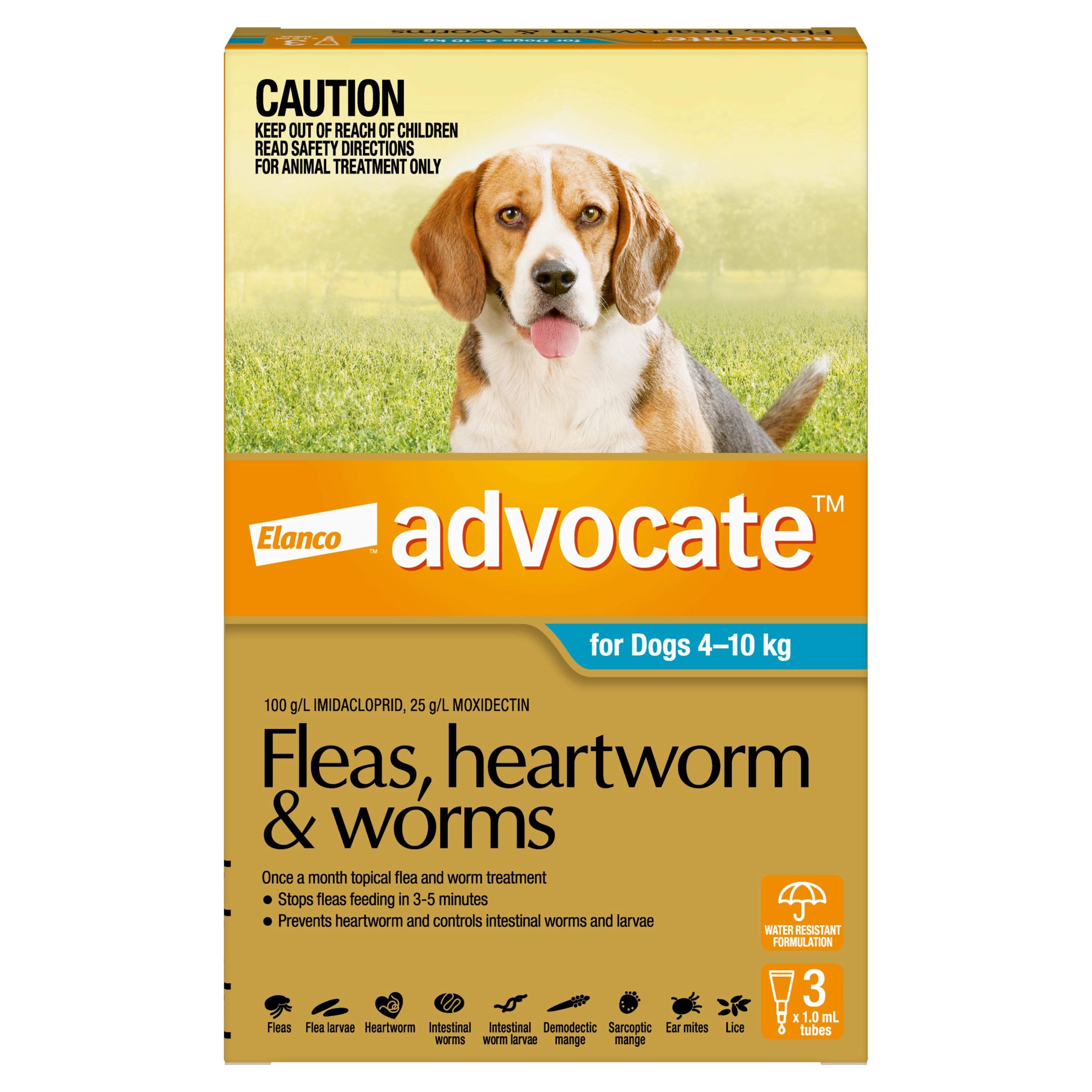 Advocate - Dog 4-10kg (3pk)