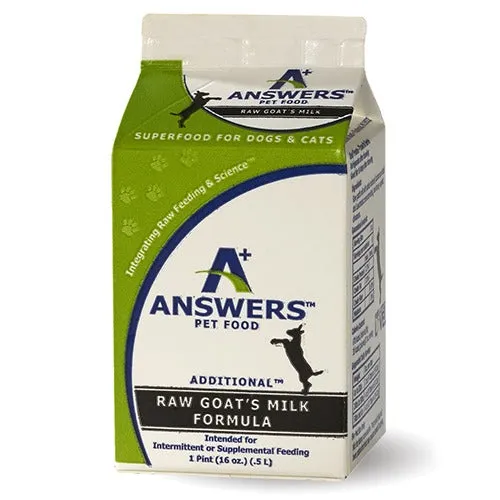 Answers Additional Raw Goat Milk