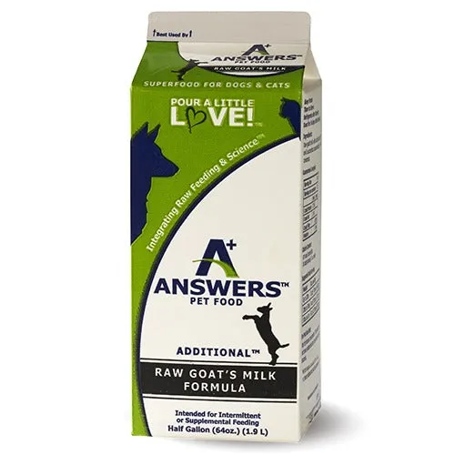 Answers Additional Raw Goat Milk