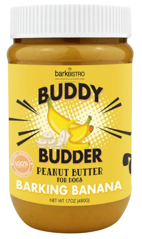 Bark Bistro Barking Banana Buddy Budder 17oz Jar