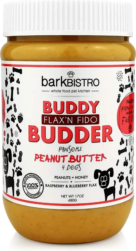 Bark Bistro Flax'N Fido Buddy Budder 17oz Jar