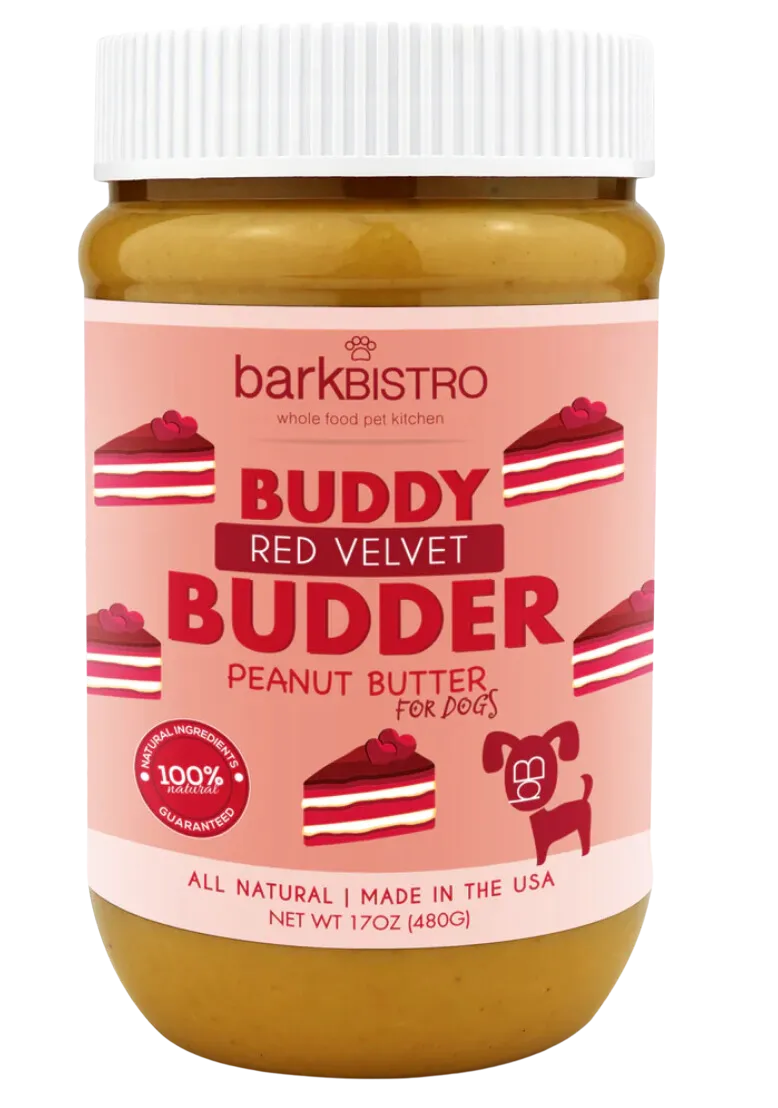 Bark Bistro Red Velvet Buddy Budder 17oz Jar