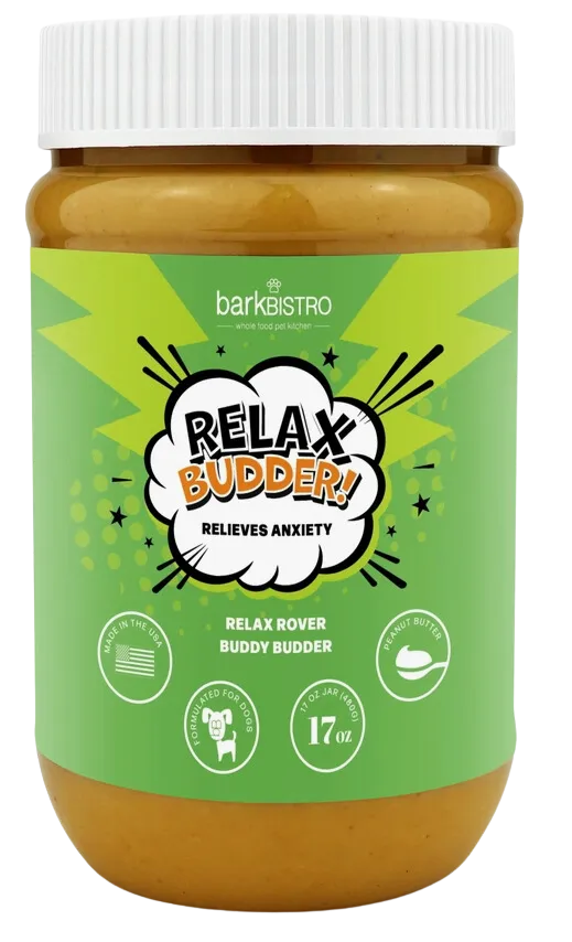 Bark Bistro Relaxed Rover Calming Buddy Budder 17oz Jar