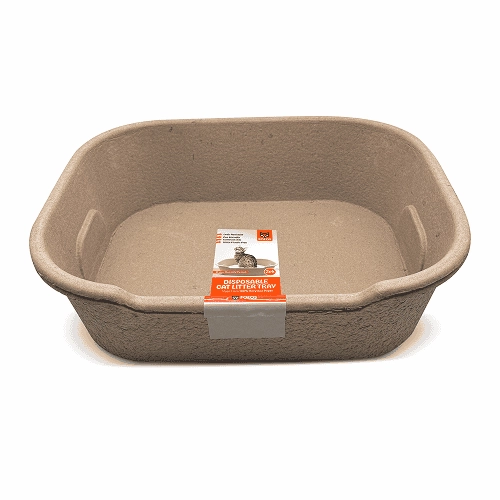 Barkbutler x Fofos Disposable Litter Box for Cats (Beige)