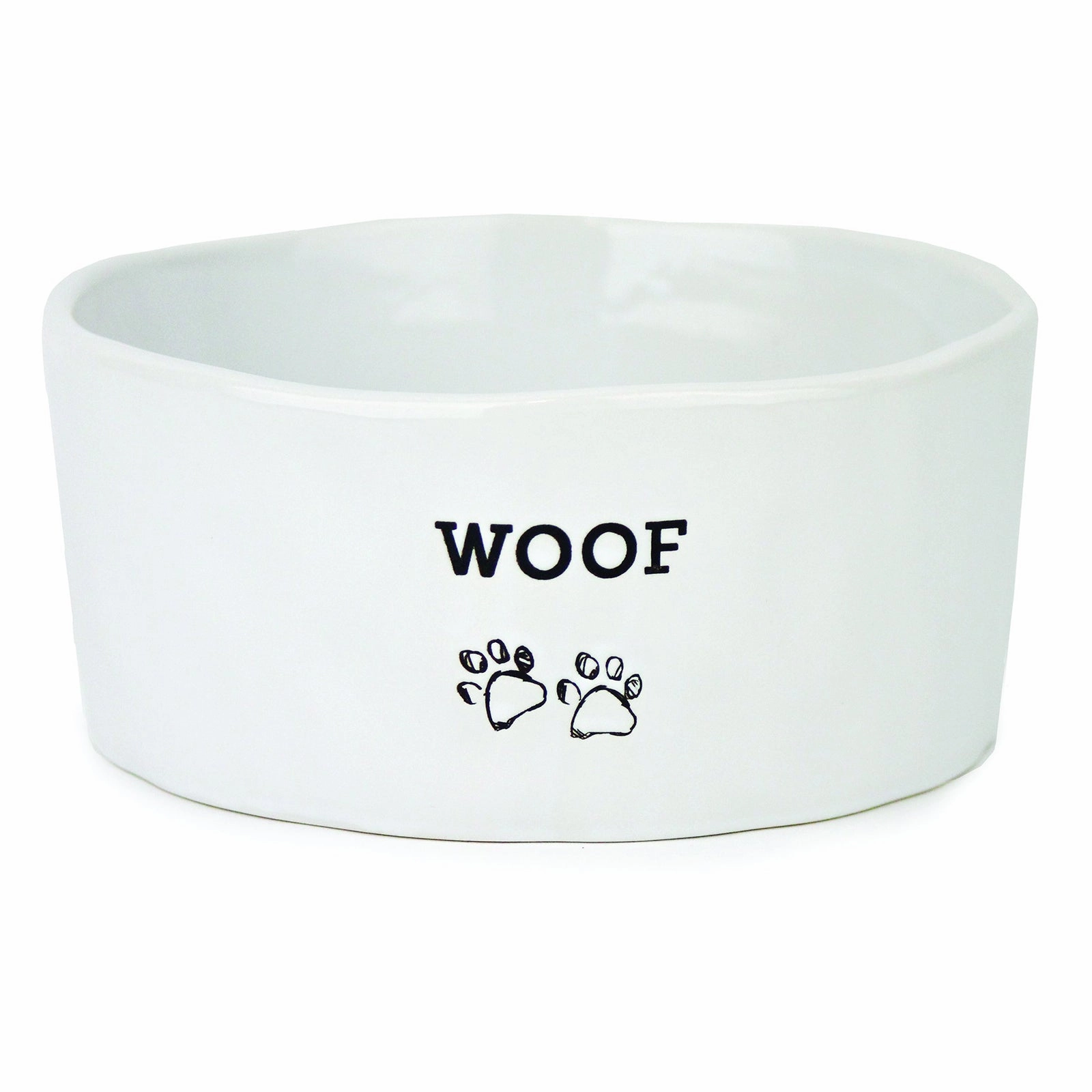 Barkley & Bella Ceramic Dog Bowl WOOF