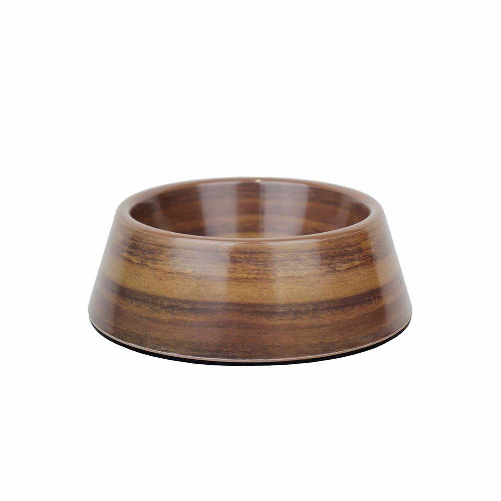 Barkley & Bella Melamine Dog Bowl Acacia Wood