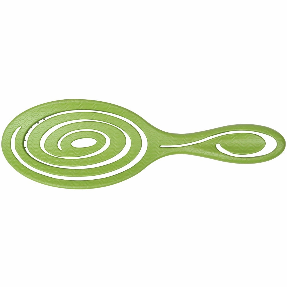 Bass Brushes Bio-Flex Swirl Detangling Hair Brush For Cats & Dogs (Green)
