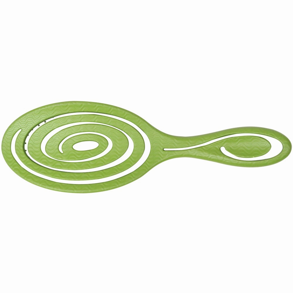 Bass Brushes Bio-Flex Swirl Detangling Hair Brush For Cats & Dogs (Green)