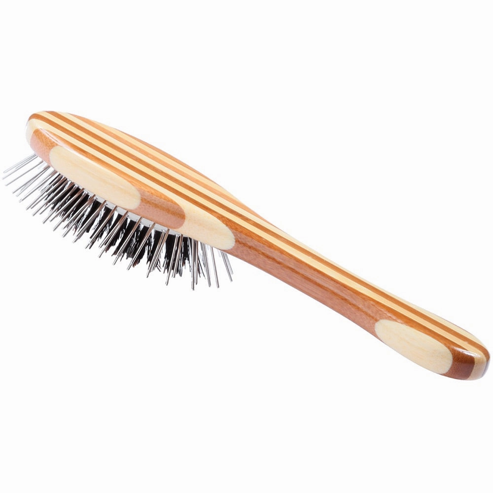 Bass Brushes Hybrid Groomer Striped Brush For Cats & Dogs (Small)