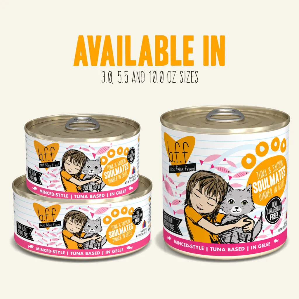 B.F.F. Wet Cat Food Originals Minced Tuna & Salmon Soulmates