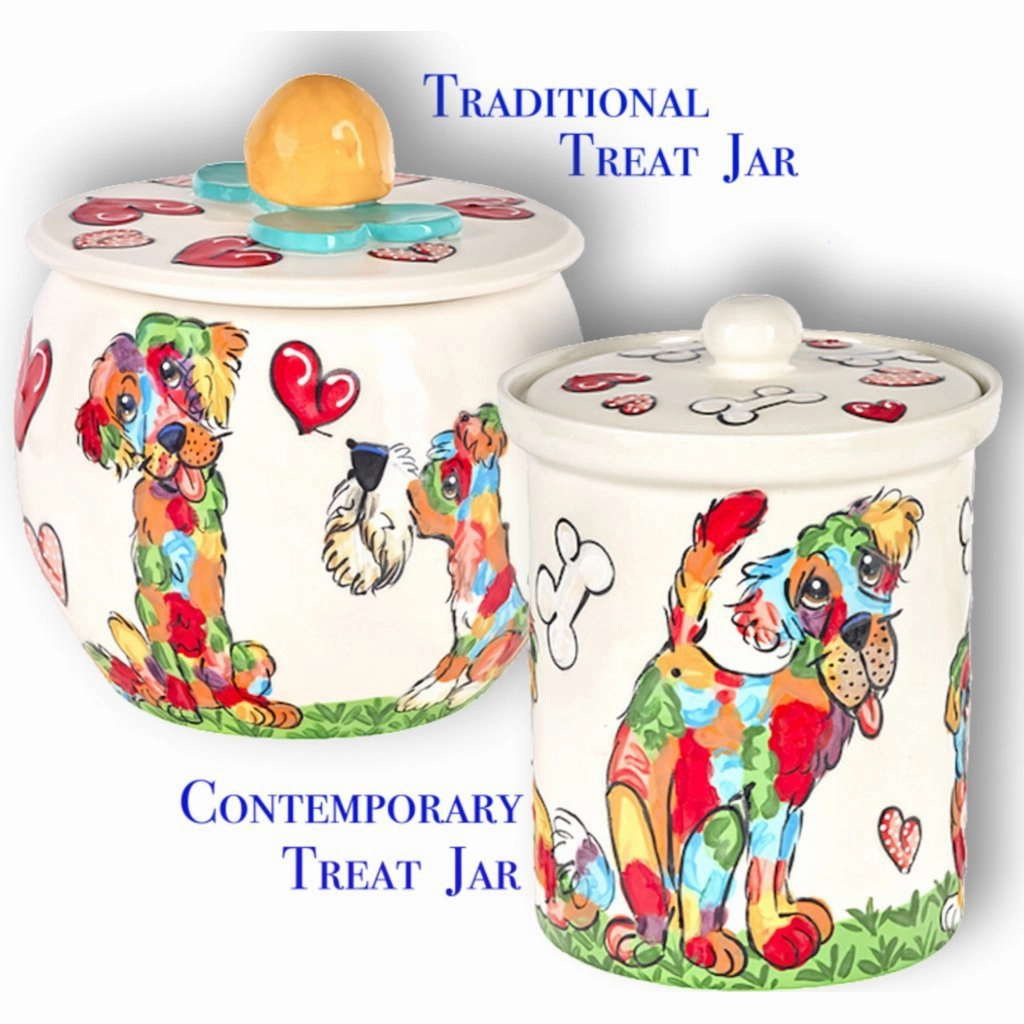 Bichon Frise 9 Dog Treat Jar