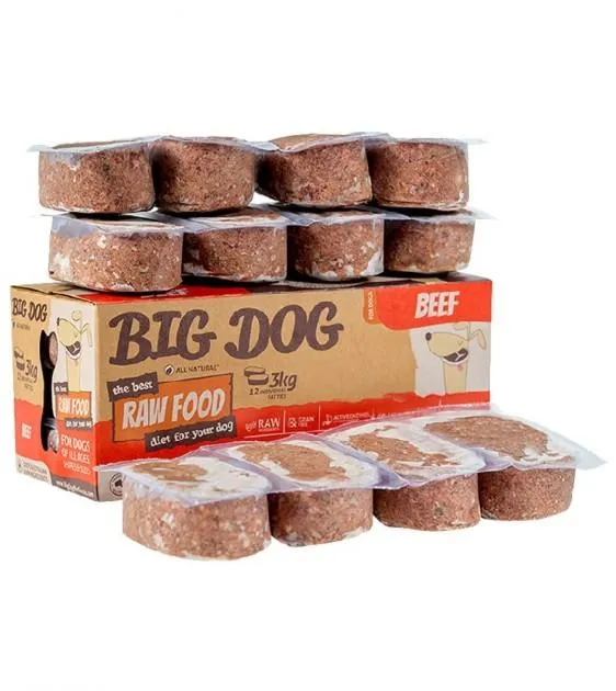 Big Dog Barf Beef Frozen Raw Dog Food 3kg