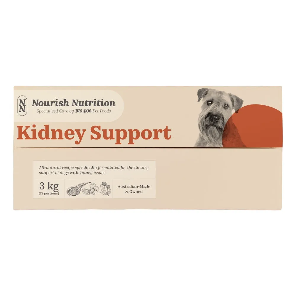 Big Dog Barf Nourish Nutrition Kidney Support Frozen Raw Dog Food 3kg