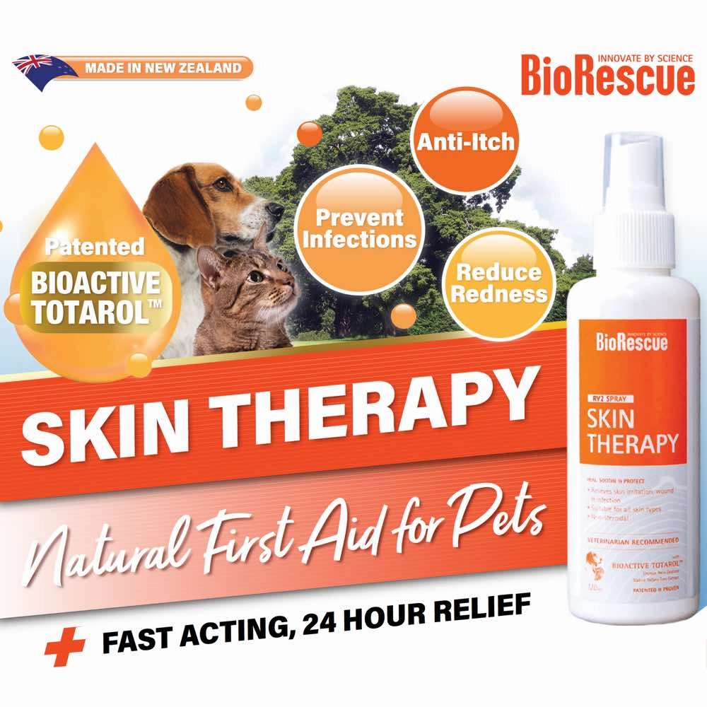 BioRescue Skin Therapy Spray For Cats & Dogs 120ml