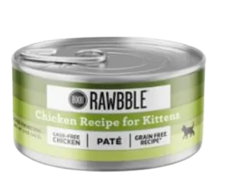 Bixbi RAWBBLE Wet Cat Food Pts Chicken Kitten Recipe