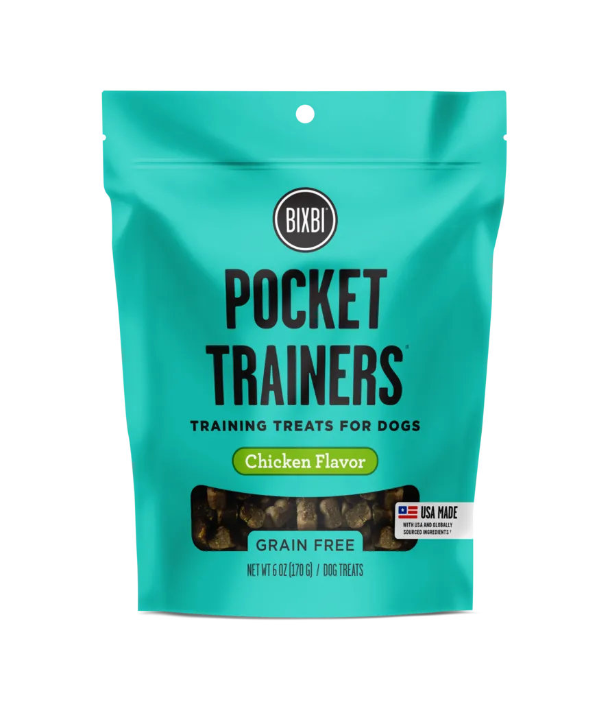 Bixbi Soft Dog Treats Pocket Trainers Chicken Flavor 6oz Bag