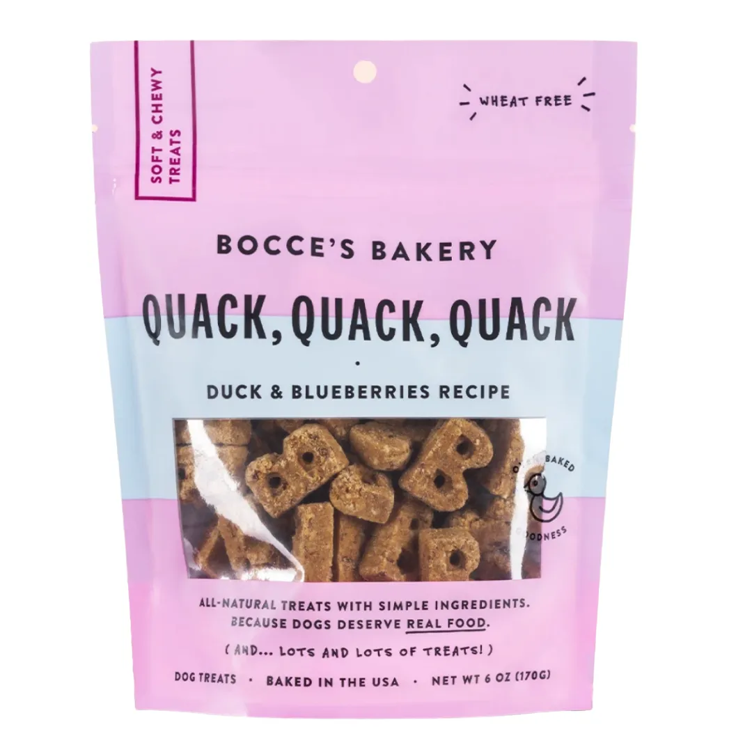 Bocces Everyday Soft & Chewy Treats - Quack Quack 6oz bag