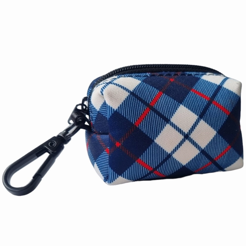 Boss & Olly Dog Poo Bag Holder (Nautical Plaids)
