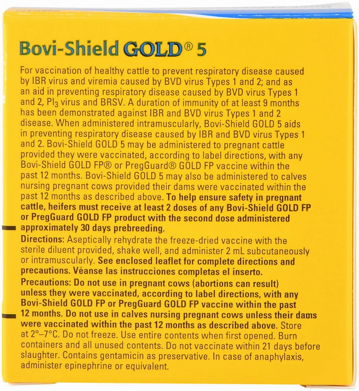 Bovi-Shield Gold 5 Cattle Vaccine