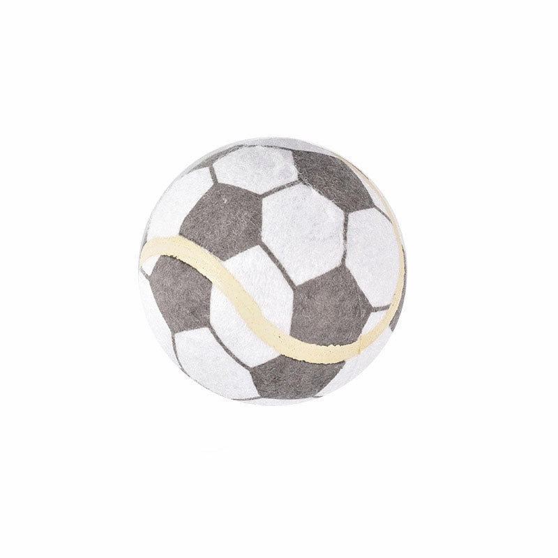 BPS football for large dogs - grey - 10cm