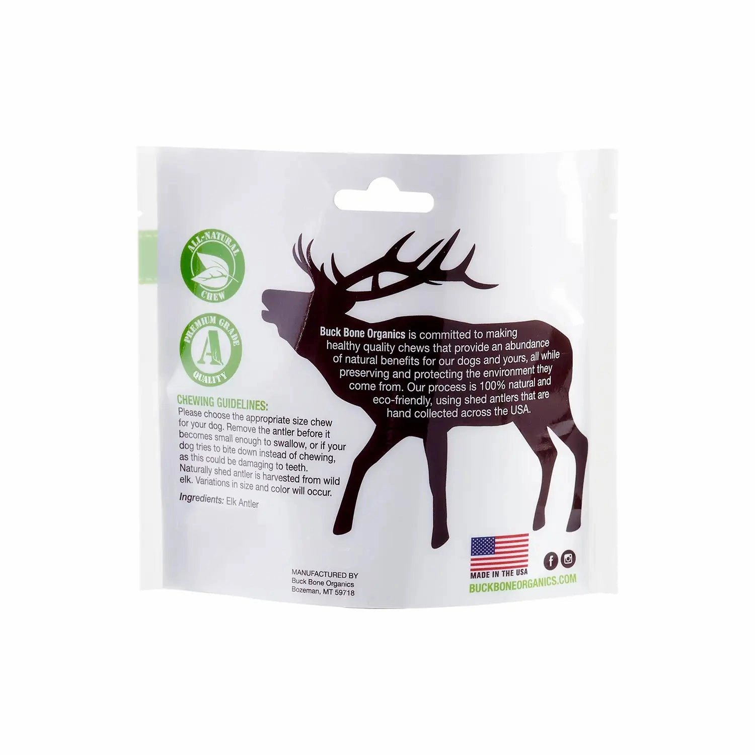 Buck Bone Organics Split Elk Antler