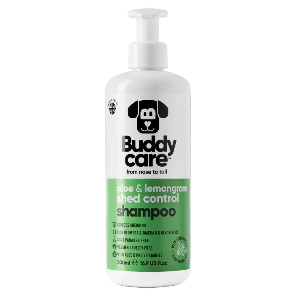 Buddycare Shed Control With Aloe & Lemongrass Dog Shampoo 500ml