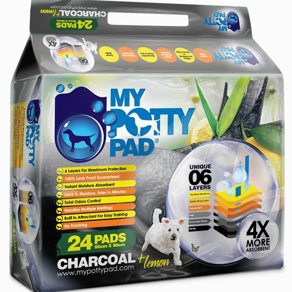 BUNDLE DEAL: My Potty Pad Charcoal Lemon Pee Pad For Dogs