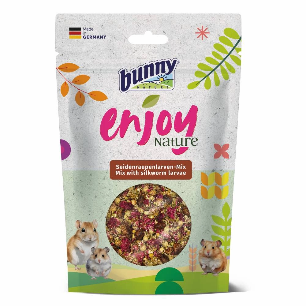 Bunny Nature EnjoyNature Mix With Silkworm Larvae Rabbit Treat 40g