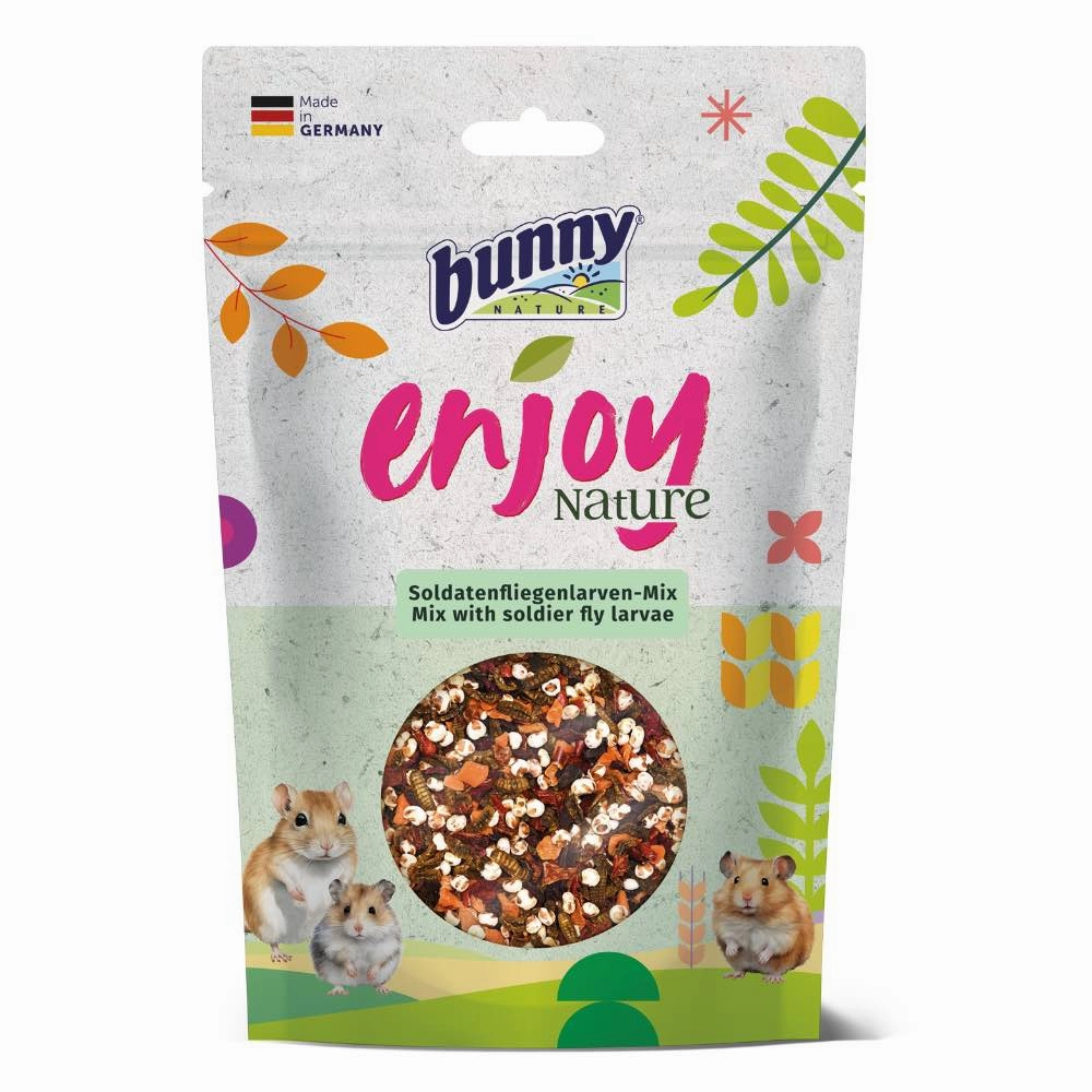 Bunny Nature EnjoyNature Mix With Soldier Fly Larvae Rabbit Treat 90g