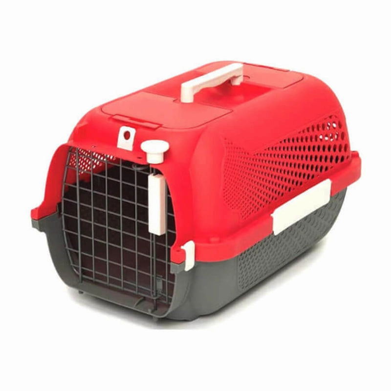 Catit Voyageur Cat Carrier Cherry Red / Grey Small 48.3cm x 32.6cm x 28cm