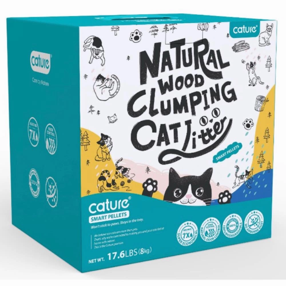 Cature Smart Pellets Natural Wood Clumping Cat Litter