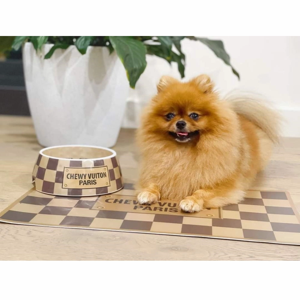Checker Chewy Vuiton Bowl