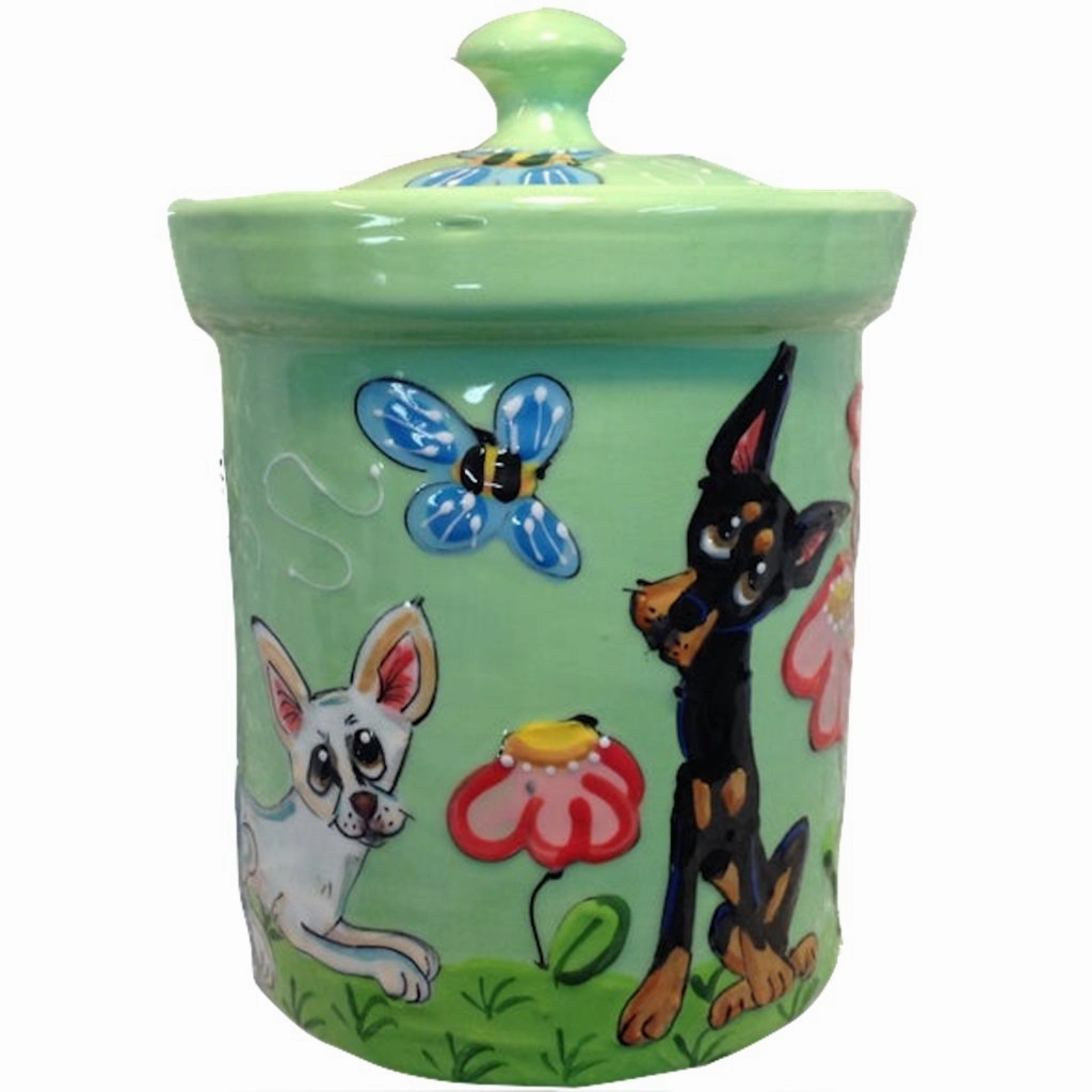 Chihuahua 4 Dog Treat Jar