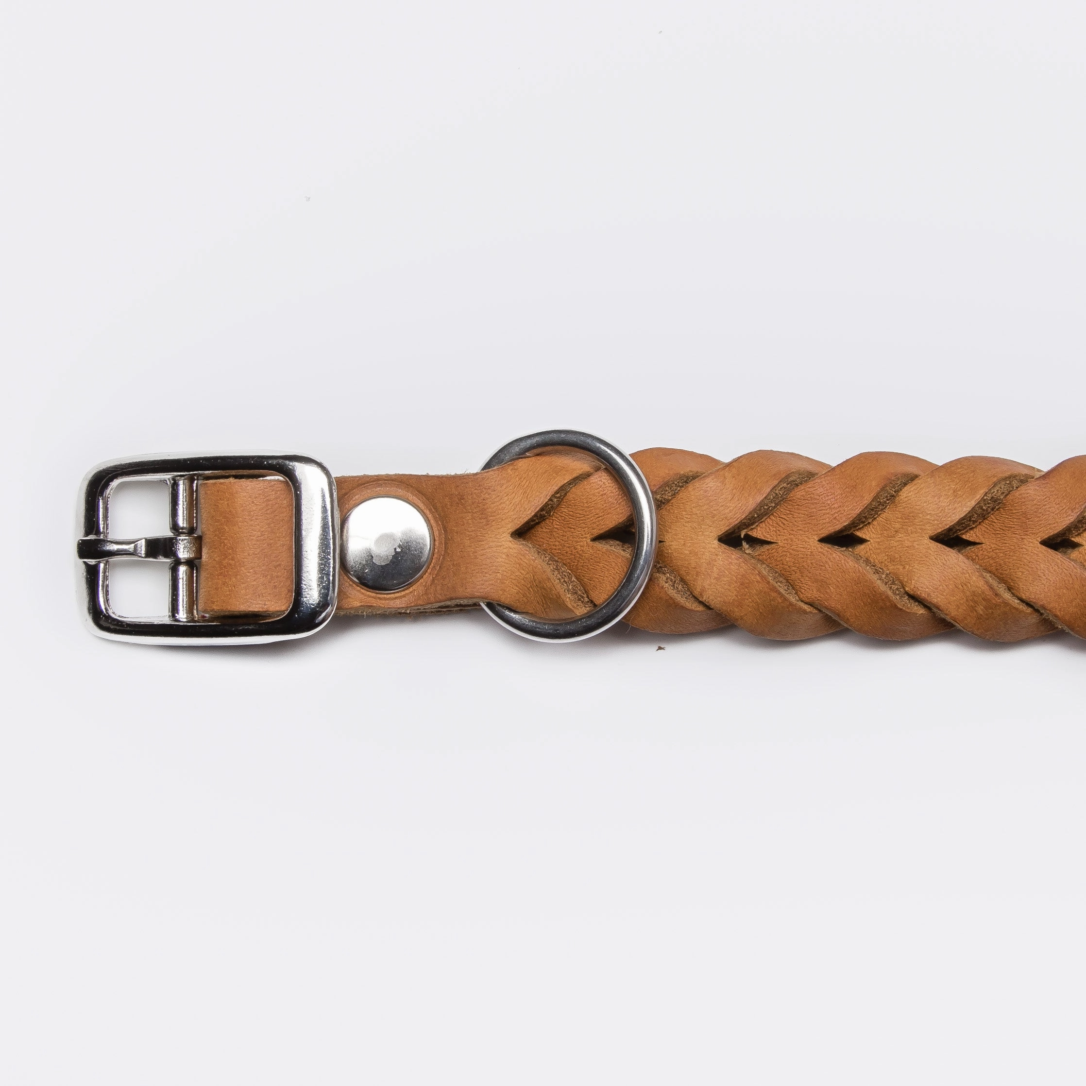 Cloud7: Central Park Leather Dog Collar, Camel