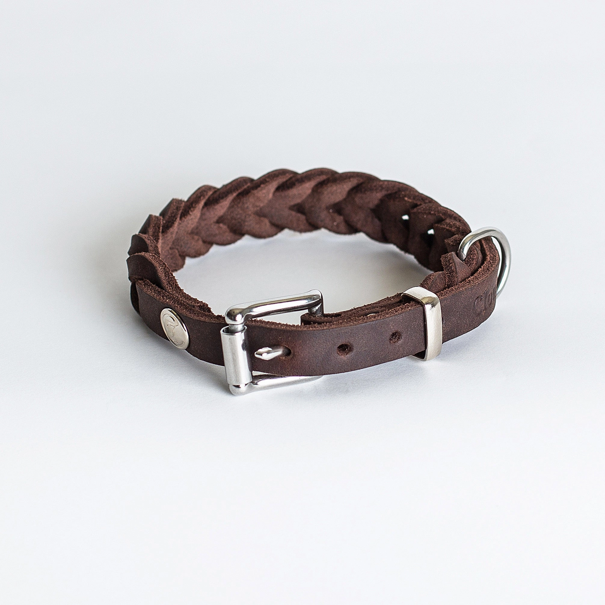 Cloud7: Central Park Saddle Brown Leather Dog Collar